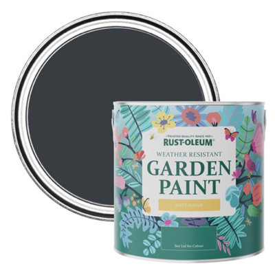 Rust-Oleum Anthracite (RAL 7016) Matt Garden Paint 2.5L