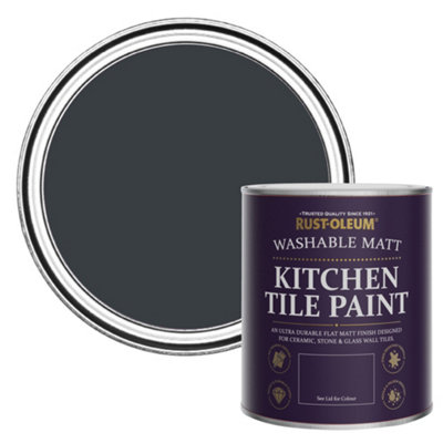 Rust-Oleum Anthracite (RAL 7016) Matt Kitchen Tile Paint 750ml