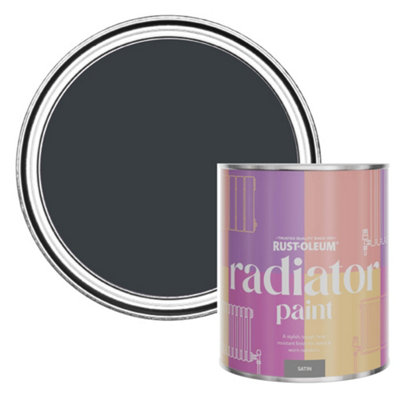 Rust-Oleum Anthracite (RAL 7016) Satin Radiator Paint 750ml