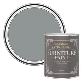 Rust-Oleum Anthracite Satin Furniture Paint 750ml