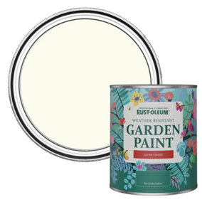 Rust-Oleum Antique White Gloss Garden Paint 750ml