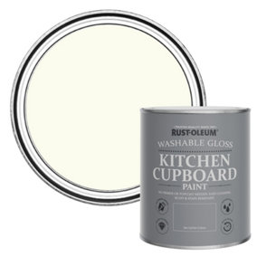 Rust-Oleum Antique White Gloss Kitchen Cupboard Paint 750ml