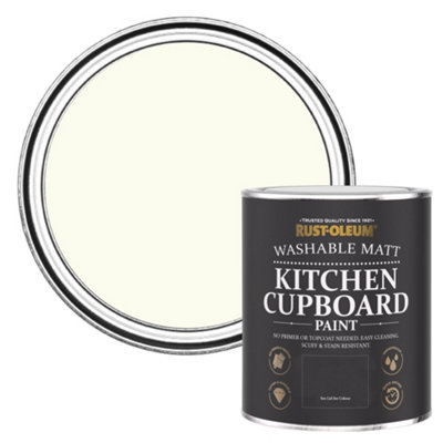 Rust-Oleum Antique White Matt Kitchen Cupboard Paint 750ml