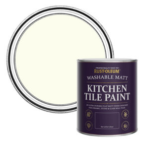 Rust-Oleum Antique White Matt Kitchen Tile Paint 750ml