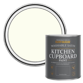 Rust-Oleum Antique White Satin Kitchen Cupboard Paint 750ml