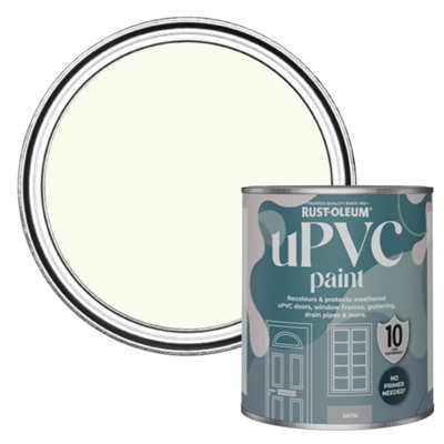 Rust-Oleum Antique White Satin UPVC Paint 750ml