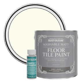 Rust-Oleum Antique White Washable Matt Floor Tile Paint 2.5L