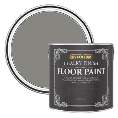 RustOleum Art School Chalky Finish Floor Paint 2.5L DIY at B&Q