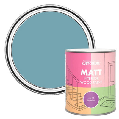 RustOleum Belgrave Matt Interior Wood Paint 750ml DIY at B&Q