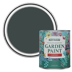 Rust-Oleum Black Sand Gloss Garden Paint 750ml