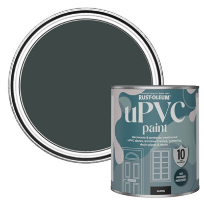 Rust-Oleum Black Sand Gloss UPVC Paint 750ml