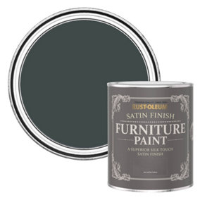Rust-Oleum Black Sand Satin Furniture Paint 750ml