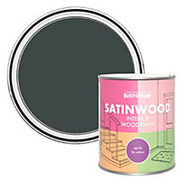 Rust-Oleum Black Sand Satinwood Interior Paint 750ml