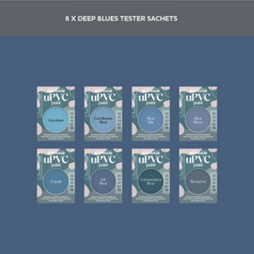 Rust-Oleum Blue Gloss uPVC Paint Tester Samples - 10ml