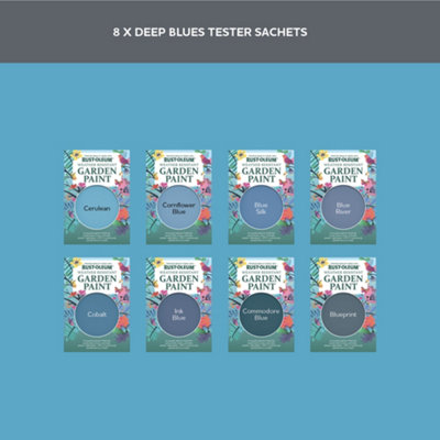 Rust-Oleum Blue Matt Garden Paint Tester Samples - 10ml