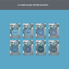 Rust-Oleum Blue Matt uPVC Paint Tester Samples - 10ml