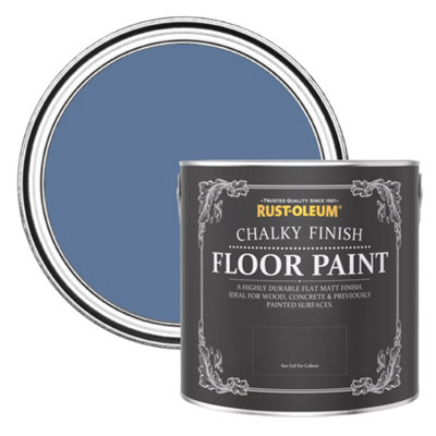 Rust-Oleum Blue River Chalky Finish Floor Paint 2.5L