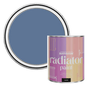 Rust-Oleum Blue River Gloss Radiator Paint 750ml