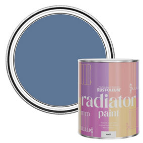 Rust-Oleum Blue River Matt Radiator Paint 750ml