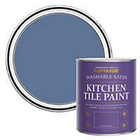 Rust-Oleum Blue River Satin Kitchen Tile Paint 750ml