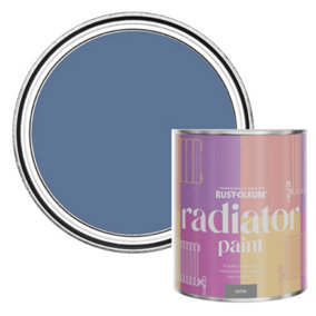 Rust-Oleum Blue River Satin Radiator Paint 750ml