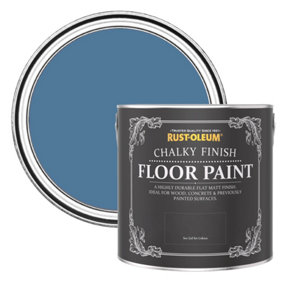 Rust-Oleum Blue Silk Chalky Finish Floor Paint 2.5L