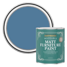 Rust-Oleum Blue Silk Matt Furniture Paint 750ml