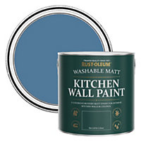 Rust-Oleum Blue Silk Matt Kitchen Wall Paint 2.5l