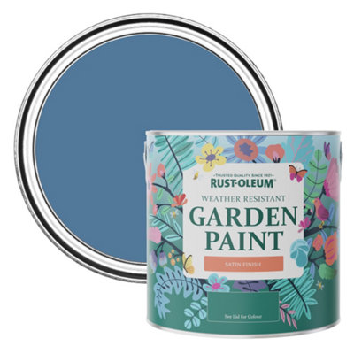 Rust-Oleum Blue Silk Satin Garden Paint 2.5L