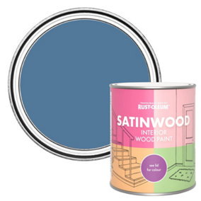 Rust-Oleum Blue Silk Satinwood Interior Paint 750ml