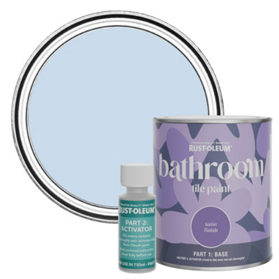 Rust-Oleum Blue Sky Satin Bathroom Tile Paint 750ml