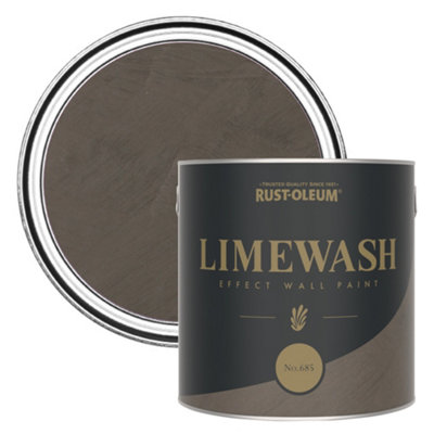 Rust-Oleum Brown Limewash Effect Wall Paint - No.685 2.5L