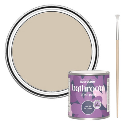 Rust-Oleum Butterscotch Bathroom Grout Paint 250ml | DIY at B&Q