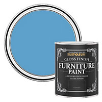 Rust-Oleum Cerulean Gloss Furniture Paint 750ml