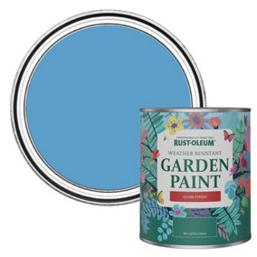 Rust-Oleum Cerulean Gloss Garden Paint 750ml