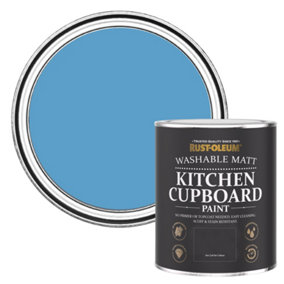 Rust-Oleum Cerulean Matt Kitchen Cupboard Paint 750ml