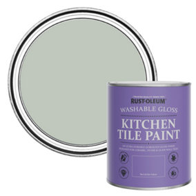 Rust-Oleum Chalk Green Gloss Kitchen Tile Paint 750ml