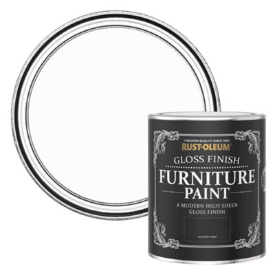 White satin furniture deals paint