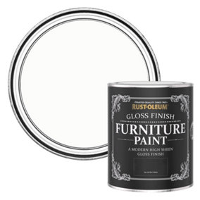 Rust-Oleum Chalk White Gloss Furniture Paint 750ml