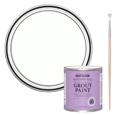 Rust-Oleum Chalk White Kitchen Grout Paint 250ml