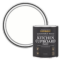 Rust-Oleum Chalk White Matt Kitchen Cupboard Paint 750ml