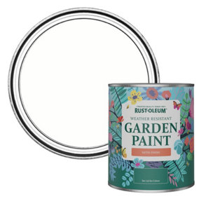 Rust-Oleum Chalk White Satin Garden Paint 750ml