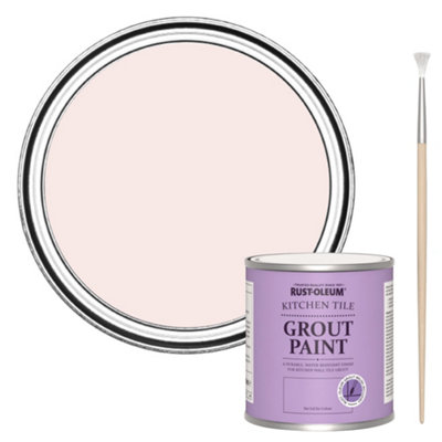 RustOleum China Rose Kitchen Grout Paint 250ml DIY at B&Q
