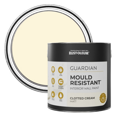 Rust-Oleum Clotted Cream Guardian Mould Resistant Wall Paint 2.5L