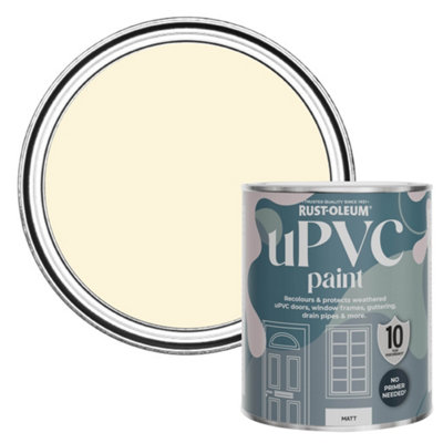 Rust-Oleum Clotted Cream Matt UPVC Paint 750ml