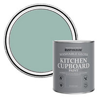 Rust-Oleum Coastal Blue Gloss Kitchen Cupboard Paint 750ml