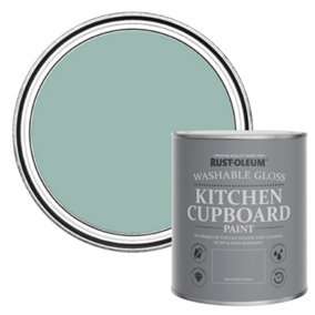 Rust-Oleum Coastal Blue Gloss Kitchen Cupboard Paint 750ml