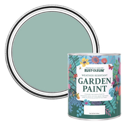 Rust-Oleum Coastal Blue Matt Garden Paint 750ml