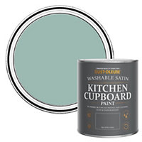 Rust-Oleum Coastal Blue Satin Kitchen Cupboard Paint 750ml