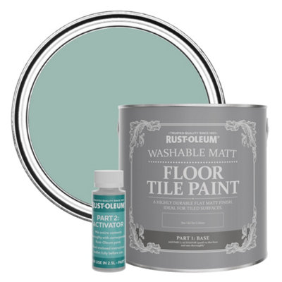 Rust-Oleum Coastal Blue Washable Matt Floor Tile Paint 2.5L